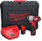 Milwaukee M12 BIW14-202C Sub Compact 1/4 Schlagschrauber 12V 2 x 2,0Ah Li-Ion