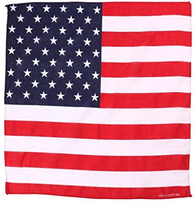 Bandana American Flag USA Head/Neck Scarf