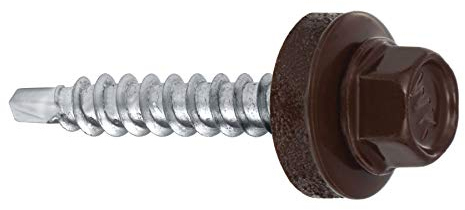 Bohrschrauben 4,8 х 35 mm 250 Stück RAL: 8017 -Schokoladenbraun Trapezblechschrauben - 03130935