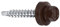 Bohrschrauben 4,8 х 35 mm 250 Stück RAL: 8017 -Schokoladenbraun Trapezblechschrauben - 03130935