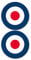 2 x 150 mm glänzende Vinyl-Aufkleber – RAF Roundel The Who Mod Target Vespa #0215 (selbstklebend)