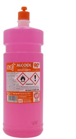 SAI Alcool Denaturato, 90 Gradi, 900 ml