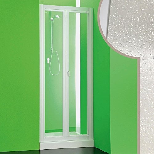 Paroi douche 90 CM en acrylique mod. Saturno avec ouverture pliante