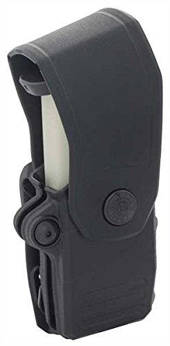 RADAR Magazintasche für 9mm Pistolenmagazine, Schwarz, Kunststoff, Nylon, Paddle Loop, Druckknopfverschluss, 13 x 3,5 x 2,5 cm, 100 g, Feierwaffen-Accessoire