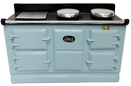 Melody Jane Puppenhaus 4 Herd Lt Blau Aga Ofen Miniatur Küchenmöbel