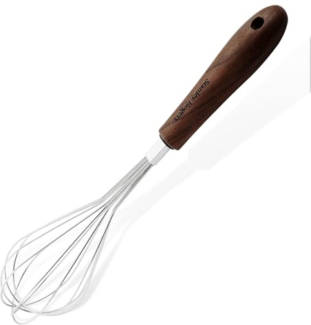Stanley Rogers Schneebesen Black Walnut – Premium Küchenhelfer aus hochwertigem schwarzem Walnussholz und rostfreiem Edelstahl