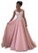 Beyonddress Damen Tulle Abendkleider Lang Hochzeit Spitze Prinzessin Ärmellos Brautkleid Ballkleider(Erröten,32)