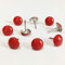 500 piezas de un lote: D11 mm x L17 mm Tapicería Tapicería Muebles de Madera Tacks Decorativos Hobnail Uñas de Pulgar Hogar DIY Tapicería Uñas (Pintura Roja)