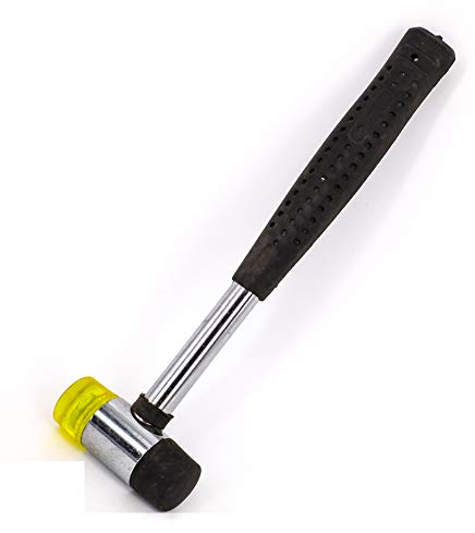 Gummihammer, rutschfester Griff, doppelseitiger Kopf, 25 mm,(Gummi und Nylon)