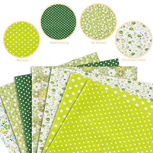 VAVADEN Baumwollstoffe zum nähen meterware Kinder Mehrfarbig DIY Stoffpaket 7 Stück 50x50cm Stoffe Paket Patchwork Nähstoffe für Nähen und Heimwerken Type C
