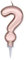 I.A.C.E.R. Srl Candelina Plump Rose Gold Metal Punto Interrogativo
