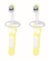 MAM Baby's Brush Set C121 - Set mit zwei Zahnbürsten mit kurzem und kompaktem Griff, mit Sicherheitsring, für Babys ab 6 Monaten, neutral, 2 Stück