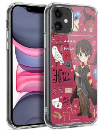 Head Case Designs Officially Licensed Harry Potter Harry Pattern Deathly Hallows XXXVII Gel Case [Military Grade Protection] Compatible with Apple iPhone 11 and Compatible with MagSafe