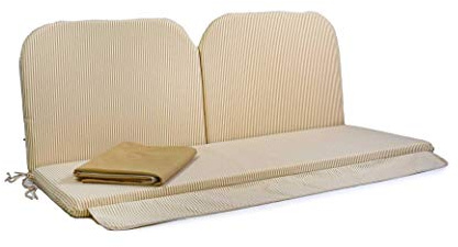 TECNOCUCI Kissen abnehmbar für Hollywoodschaukel, 3-Sitzer, hergestellt in Italien, ideal für den Außenbereich (Garten und Terrasse)