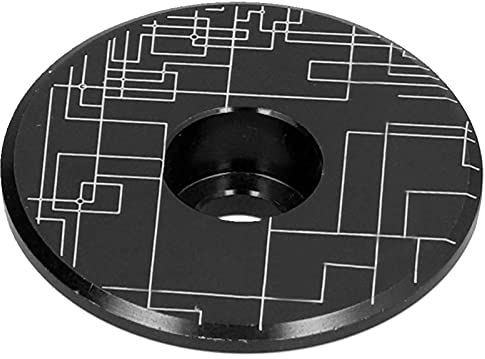 Dilwe Mountainbike Lenker End Stopfen Alu, Headset Top Cover Rennrad Vordergabel Vorbau Top Kappen Bar End Plugs Fahrrad Endkappen(schwarz) Electric refitting