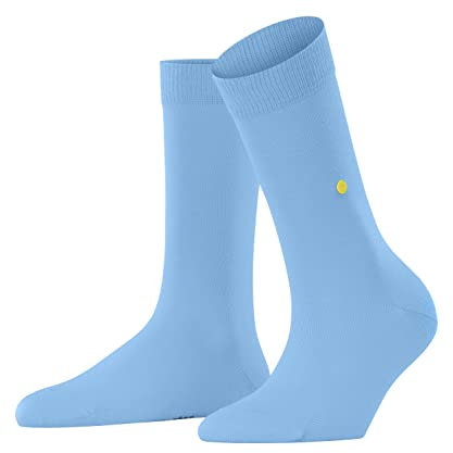 Burlington Damen Socken Lady W So Baumwolle einfarbig 1 Paar, Blau Light Blue 6541, 36-41