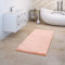 TT Home Badematte Badezimmerteppich Duschvorleger Weich Einfarbiges Muster, Farbe: Rose, Größe:60x100 cm