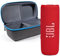JBL Flip 6 Waterproof Portable Wireless Bluetooth Speaker Bundle with divvi! Premium Hardshell Case - Red