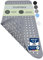 SilverRack Badewannenmatte 88x40 cm (Grau RAUTEN) - Antirutschmatte Badewanne BPA frei für Kinder und Babys - Duschmatte schimmelresistent & maschinenwaschbar - Badematte rutschfest