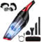 Audewdirect Handheld Vacuum Cleaner, Cordless Handheld Vacuum Cleaner 7000PA Bagless Cleaner Wet/Dry Cordless Vacuum Cleaner Quick Charge with 2 Washable Filters for Home & Car Cleaning