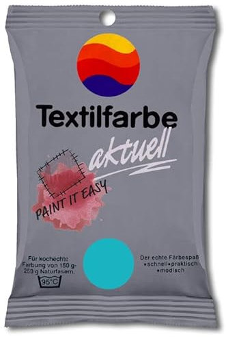 NEU PAINT IT EASY Batik- und Färbefarbe/Textilfarbe aktuell, 10 g, Türkis