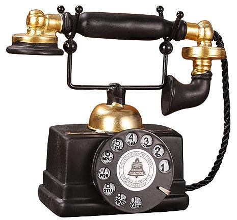 Telefono vintage Telefono scrivania Telefono antico Classico retrò Vecchio telefono fisso con filo Vecchio telefono Telefono antico retrò Telefono fisso Deco scrivania di casa Puntelli foto