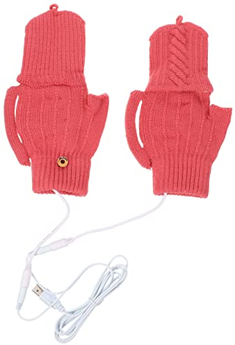 Didiseaon 1set Usb Heated Gloves Thermal Hand Coat for Outdoor Activities Unisex Heating Gloves for Skiing Hiking Fishing and More Washable and Rechargeable