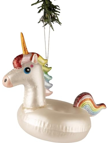 Nordic Light Weihnachtskugel Einhorn Schwimmring 16 cm