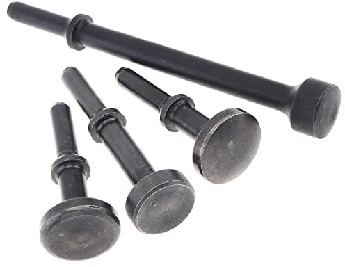 ChgImposs Lot de 4 têtes de marteau pneumatique en acier dur solide pour enlever les coups et la rouille