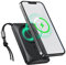 VRURC Batterie Externe sans Fil Magnétique 10000mAh, Power Bank Charge Rapide 22.5W USB C Batterie Portable Compatible avec iPhone 14/13/12/Pro/Max/Mini (Noir)