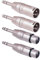 Seefeful 1/4 TRS to XLR Adapter 4 Pack, 2 Pack Male and Female to 6.35mm, Balanced Quarter Inch 6.35mm to XLR Male/Female Adapters for Mixers, Microphones, Amplifiers