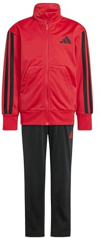 adidas Unisex Kinder ESSENTIALS CLIMACOOL TRACKSUIT, Pure Ruby/Black, 5-6 Years