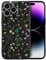 RALEAVO Flower Case for iPhone 14 Pro, Liquid Silicone Shockproof Protection Case Cover for Girls Women with Aesthetic Cute Floral Patterns Soft Slim Phone Case for iPhone 14 Pro 6.1-Black