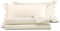 Smart Deco Home Completo letto lenzuola in raso di puro cotone Made in Italy con elegante ricamo MATRIMONIALE PANNA