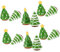 12st Feuerlöscher-Spielzeug Christbaumschmuck Weihnachtliche Mikrolandschaftsverzierung Weihnachtliche Aquariendekoration Feengarten Weihnachtsbaum Mini-weihnachtsbaumfiguren Harz KONTONTY