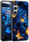 GUAGUA Schutzhülle für Samsung Galaxy S24 FE 5G, Samsung S24 FE, leuchtet im Dunkeln, Twilight Butterfly Flattern, schlanke, weiche TPU-Schutzhülle, für Damen, Herren, Jungen, Mädchen für S24 FE,