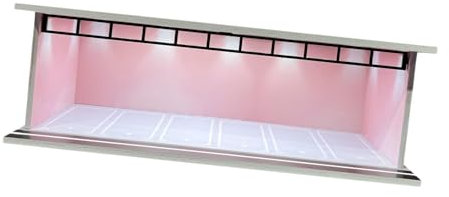 Perfeclan Vitrine für Modellautos aus Druckguss im Maßstab 1/64, Vitrine für Autogarage, Tischdekor, Simulation eines Parkplatzes für Sportwagengeschenke, Style B