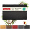 Floordirekt Fußmatte für Innen und Außen, 50x80 cm Schwarz, Türmatte aus Kokos, Schmutzfangmatte für Haustür, rutschfeste Fussmatte, Kokosmatte, Fußabtreter, Fussabstreifer (24mm)