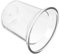 EXAOMBLE Soporte De Cepillo De Inodoro De Vidrio Transparente Base Antideslizante Contenedor para Cepillo De Baño y Accesorios De Limpieza Hogares Hoteles y Oficinas