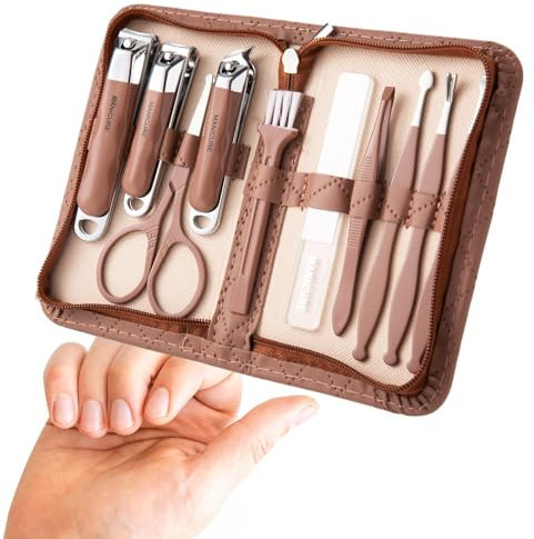 Flippers E Strumenti Di Bellezza - Set Di Unghie, Strumenti Di Manutenzione Delle Unghie | Cucchiaio Auricolare, Kit Di Pedicure Manicure, Kit Di Toelettatura Per Unghie Da Viaggio, Kit Di Toelettatur