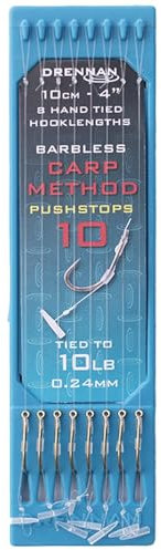 Drennan 4 Carp Method Pushstop Hook Plates: 10 To 10lb