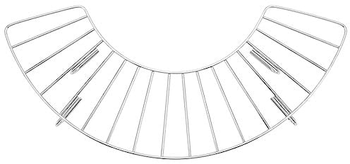 Grill Camping Kochen Backen Netz Edelstahl Rack Halbrund Lebensmittel Kühlgitter Draht BBQ Zubehör