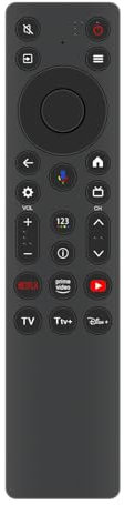 VINABTY Nuovo RC813A Telecomando di ricambio Per TCL QLED 4K Smart QD-Mini LED TV 55QM6K 65QM6K 75QM6K 85QM6K 98QM6K Remote Controller
