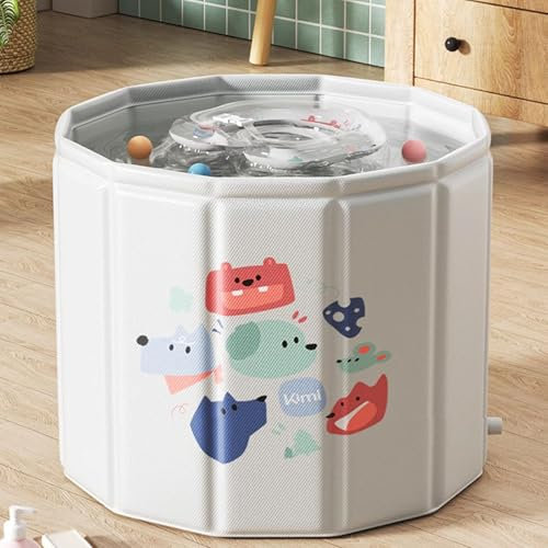 Piscine D'été pour Enfants, Baignoire Bebe, Bain Froid Portable, Baignoire Enfant sans Pompe À Air, pour Adulte, Extérieur, Maison, Salle De Sport(80cm/31in)