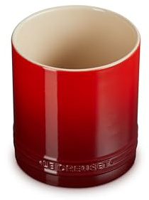 LE CREUSET Stoneware Signature Utensil Jar, Cerise
