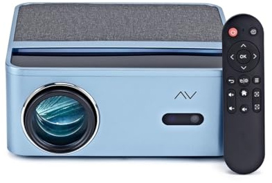 AVCOM FHDP65 FHD 1080p Projector with Bluetooth and Speaker | Up to 250-inch screen, autofocus and auto keystone, remote doubles as a presentation clicker