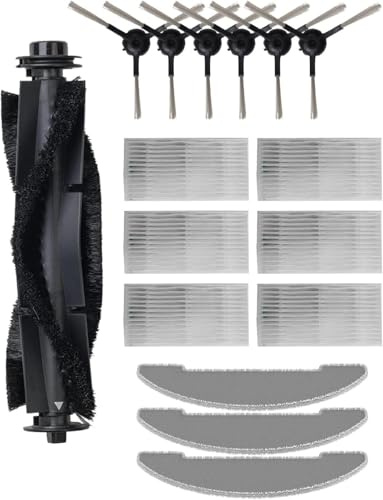 Vexilar Accessori per W9, W11,W15 Robot Aspirapolvere (1 Spazzola Principale, 6 Spazzole Laterali, 6 Filtri HEPA, 3 Salviette Mop)