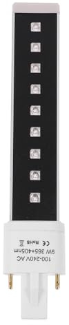 HOMSFOU Tube LED de Remplacement 9w Double Source UV et LED pour Lampe Séchoir à Ongles Gel Lumière Noire pour Manucure Professionnelle et Domicile Polymérisation Rapide des Gels UV