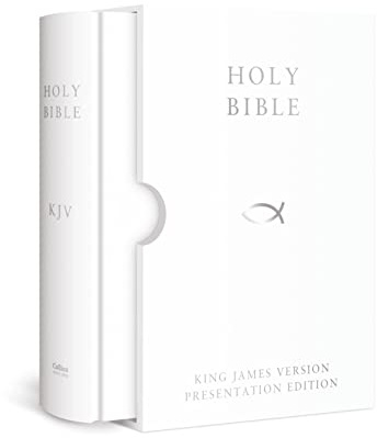 HOLY BIBLE: King James Version (KJV) White Presentation Edition
