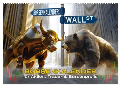 Börsenkalender – der Kalender für Aktien, Trader und Börsenprofis. (Wandkalender 2025 DIN A2 quer), CALVENDO Monatskalender: Börsenkalender – der ... inspirieren jeden Monat. (CALVENDO Hobbys)